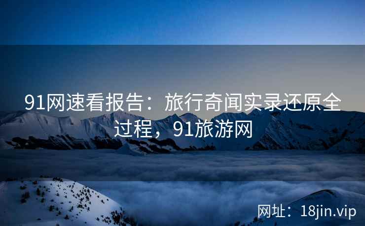 91网速看报告：旅行奇闻实录还原全过程，91旅游网