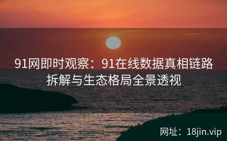 91网即时观察：91在线数据真相链路拆解与生态格局全景透视