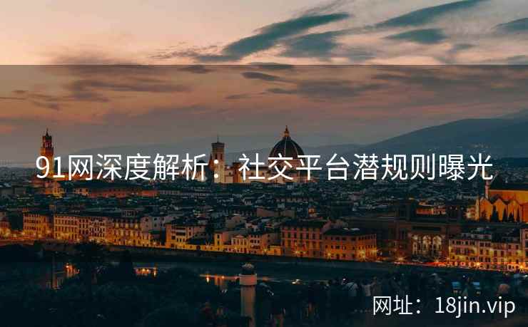91网深度解析：社交平台潜规则曝光
